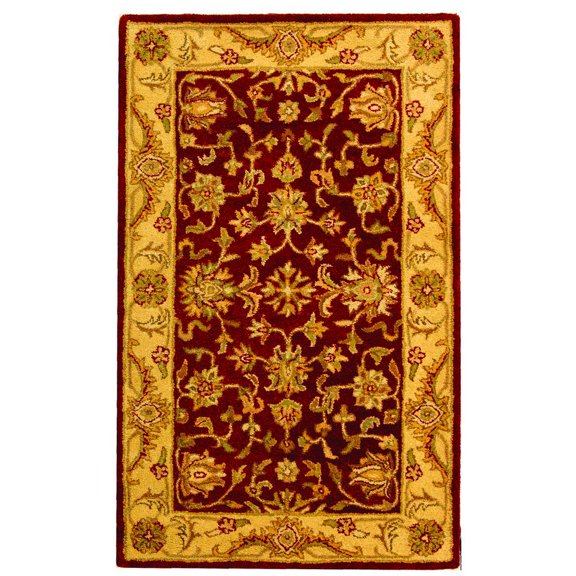 SAFAVIEH Antiquity Bethanie Traditional Wool Area Rug, Red/Gold, 3' x 5'