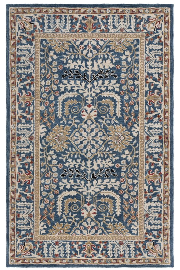 Antiquity Caelestinus Oriental Wool Area Rug, Dark Blue/Multi, 5' x 8'
