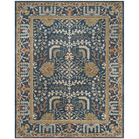 SAFAVIEH Antiquity Caelestinus Oriental Wool Area Rug, Dark Blue/Multi, 8' x 10'