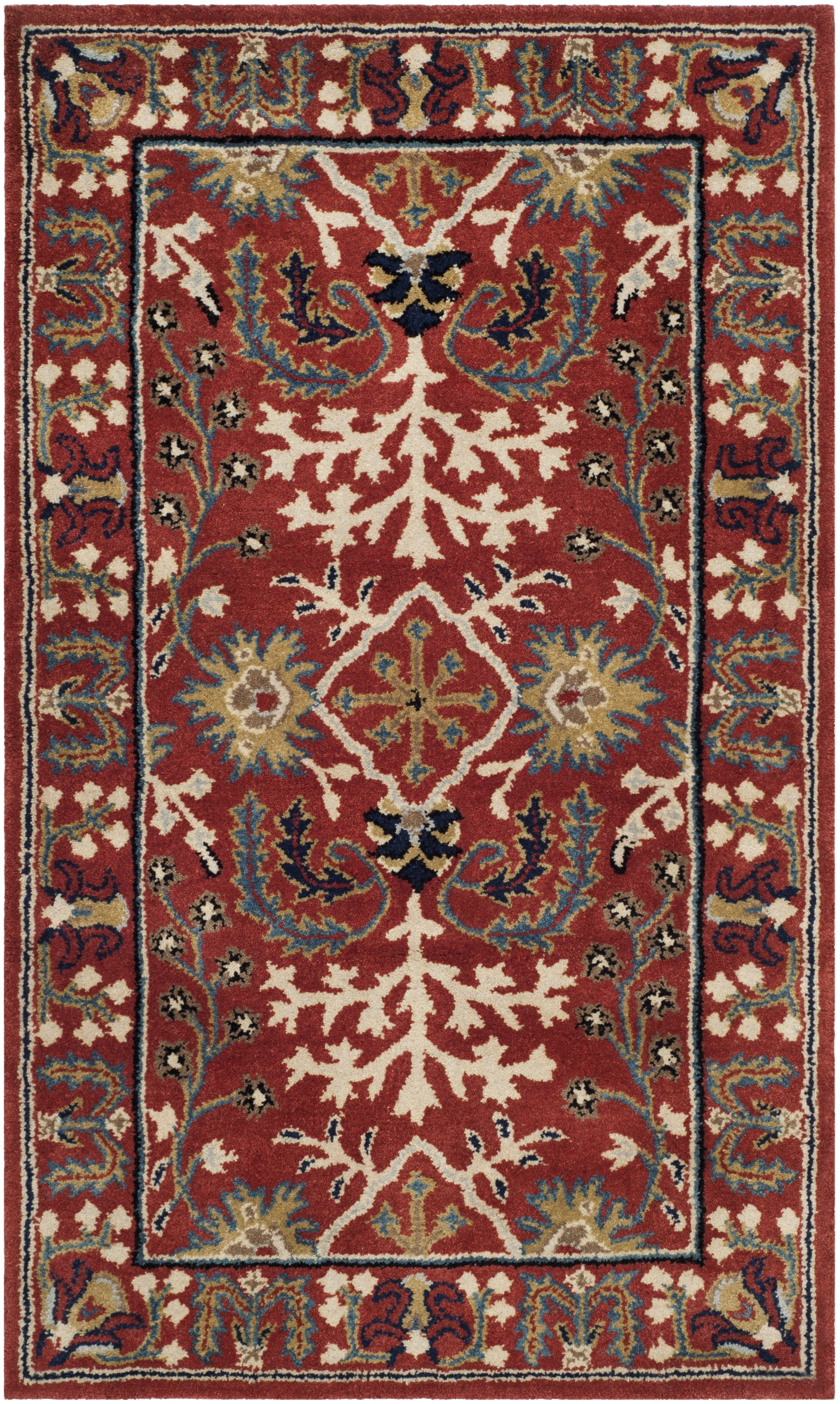 SAFAVIEH Antiquity Caelestinus Oriental Wool Area Rug, Red/Multi, 3' x 5'