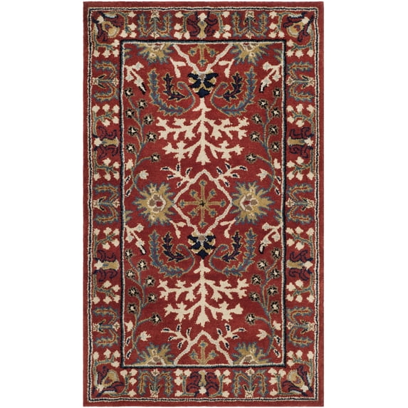 SAFAVIEH Antiquity Caelestinus Oriental Wool Area Rug, Red/Multi, 4' x 6'
