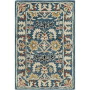 SAFAVIEH Antiquity Caelestinus Oriental Wool Area Rug, Dark Blue/Multi, 2' x 3'