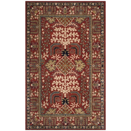 SAFAVIEH Antiquity Caelestinus Oriental Wool Area Rug, Red/Multi, 6' x 9'