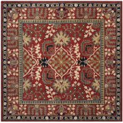 SAFAVIEH Antiquity Caelestinus Oriental Wool Area Rug, Red/Multi, 8' x 8' Square