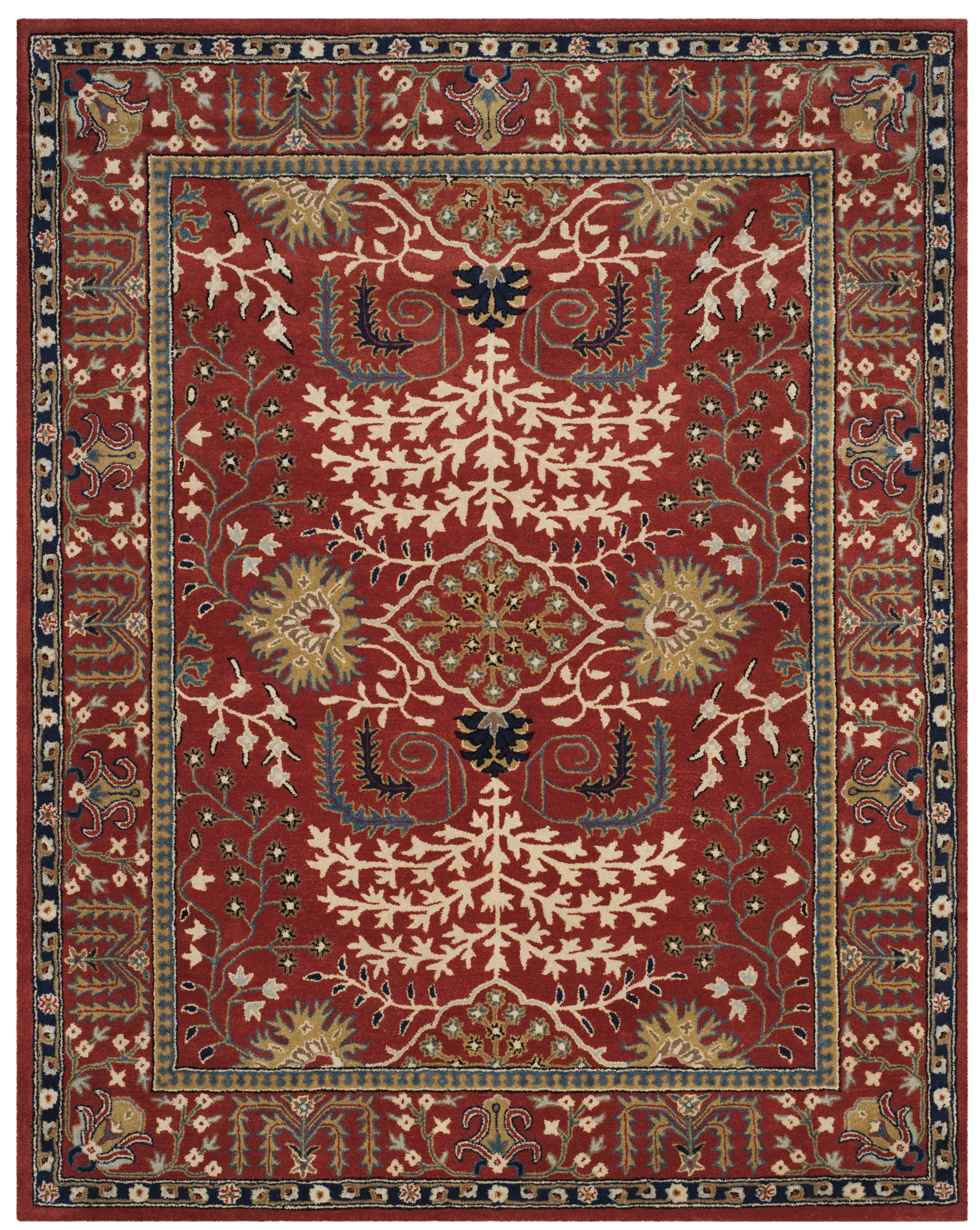 SAFAVIEH Antiquity Caelestinus Oriental Wool Area Rug, Red/Multi, 9' x 12'