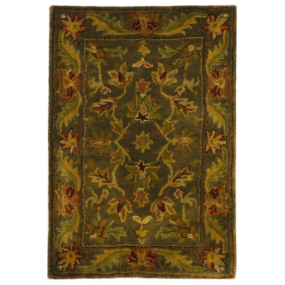 SAFAVIEH Antiquity Carmella Oriental Wool Area Rug, Green/Gold, 2' x 3'