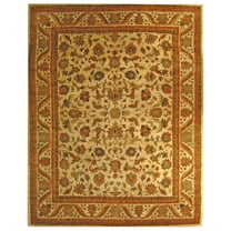 SAFAVIEH Antiquity Carmella Floral Bordered Wool Area Rug, Gold, 2' x 3'