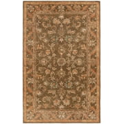 SAFAVIEH Antiquity Carmella Oriental Wool Area Rug, Olive/Gold, 5' x 8'