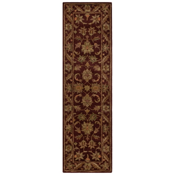 SAFAVIEH Antiquity Carmella Oriental Wool Runner Rug, Wine/Gold, 2'3" x 10'