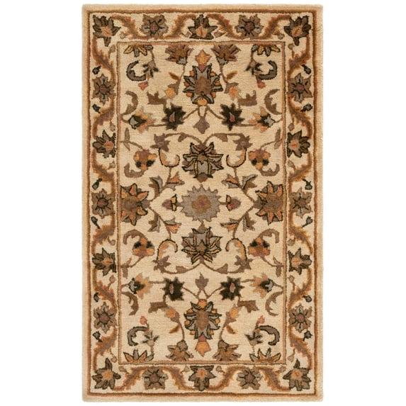 SAFAVIEH Antiquity Carmella Oriental Wool Area Rug, Gold, 3' x 5'