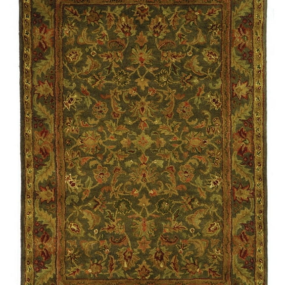 SAFAVIEH Antiquity Carmella Oriental Wool Area Rug, Green/Gold, 4' x 6'