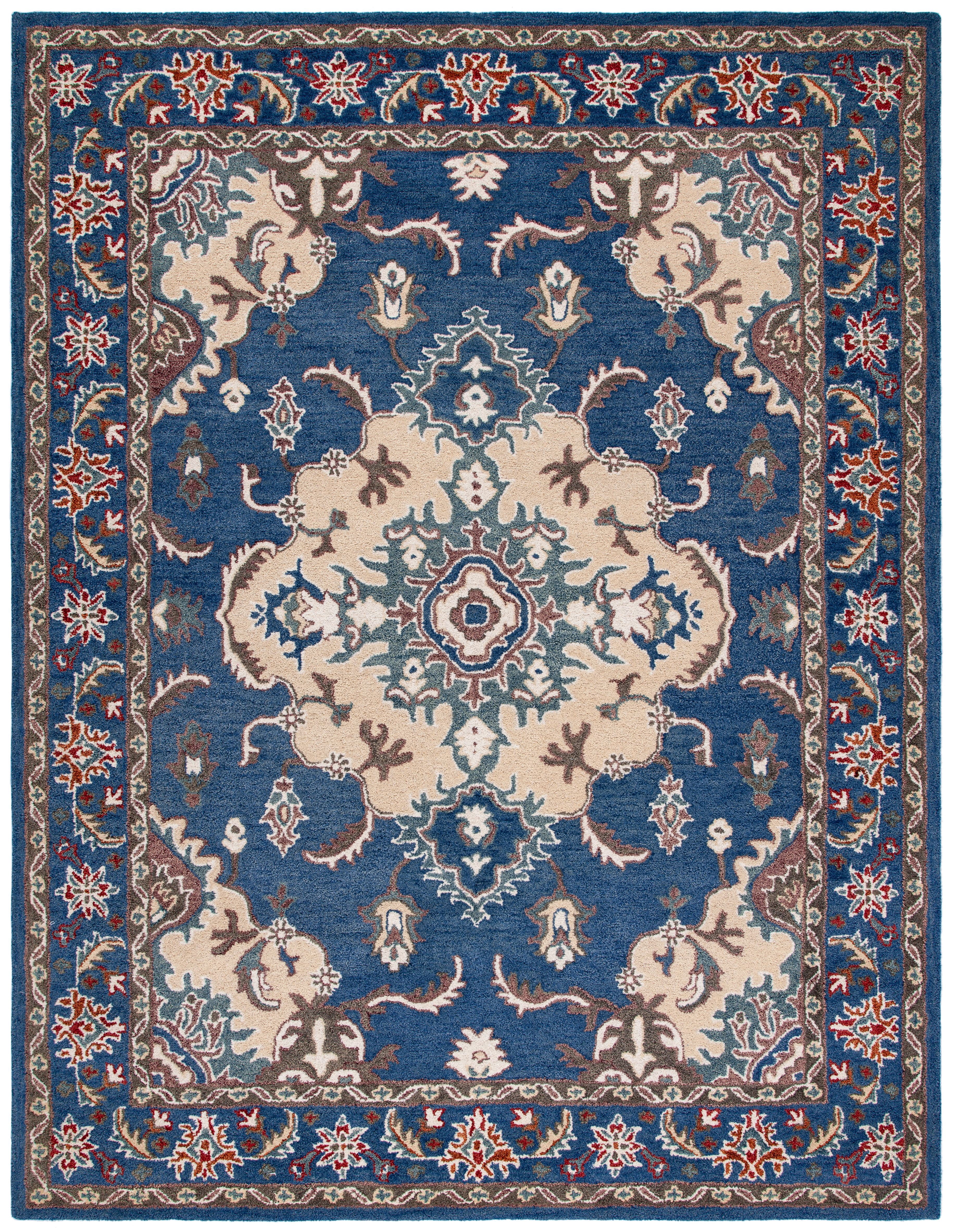 SAFAVIEH Antiquity Christopher Oriental Area Rug, Blue/Ivory, 8' x 10'