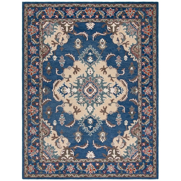 SAFAVIEH Antiquity Christopher Oriental Area Rug, Blue/Ivory, 8' x 10'