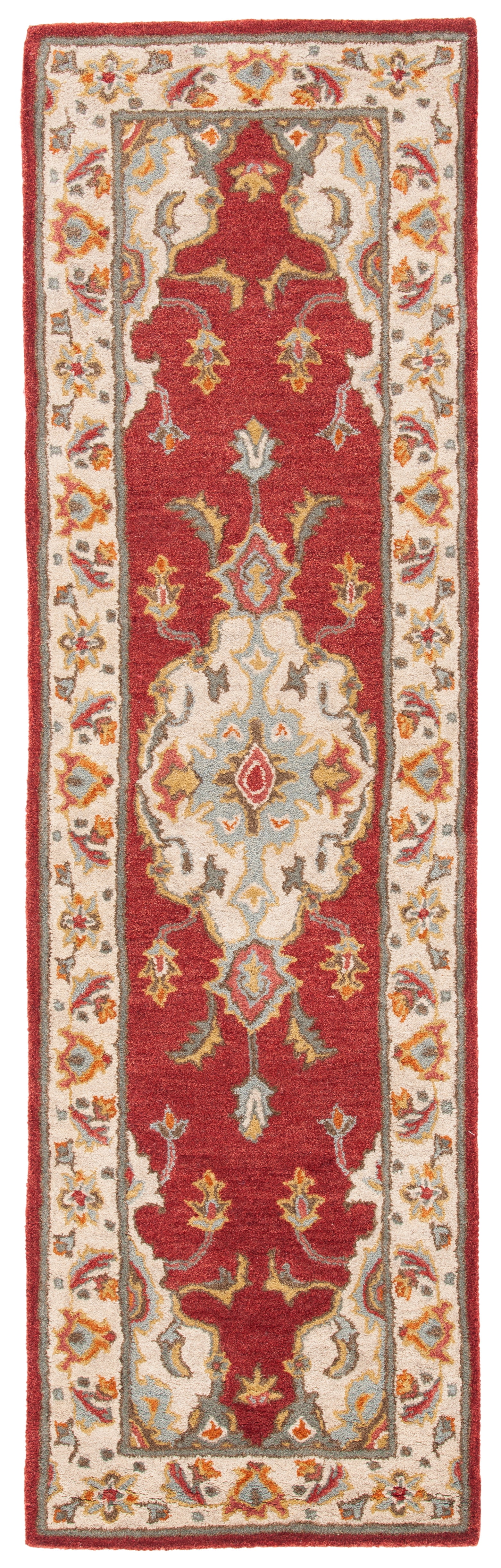 SAFAVIEH Antiquity Christopher Oriental Runner Rug, Red/Grey, 2'3" x 8'