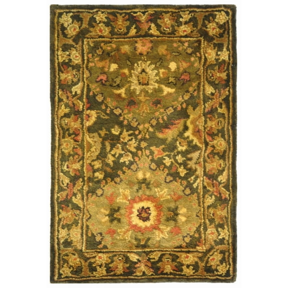 SAFAVIEH Antiquity Clarisse Oriental Wool Area Rug, Olive, 2' x 3'