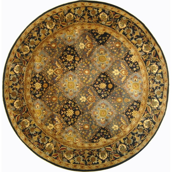 SAFAVIEH Antiquity Clarisse Oriental Wool Area Rug, Blue, 8' x 8' Round