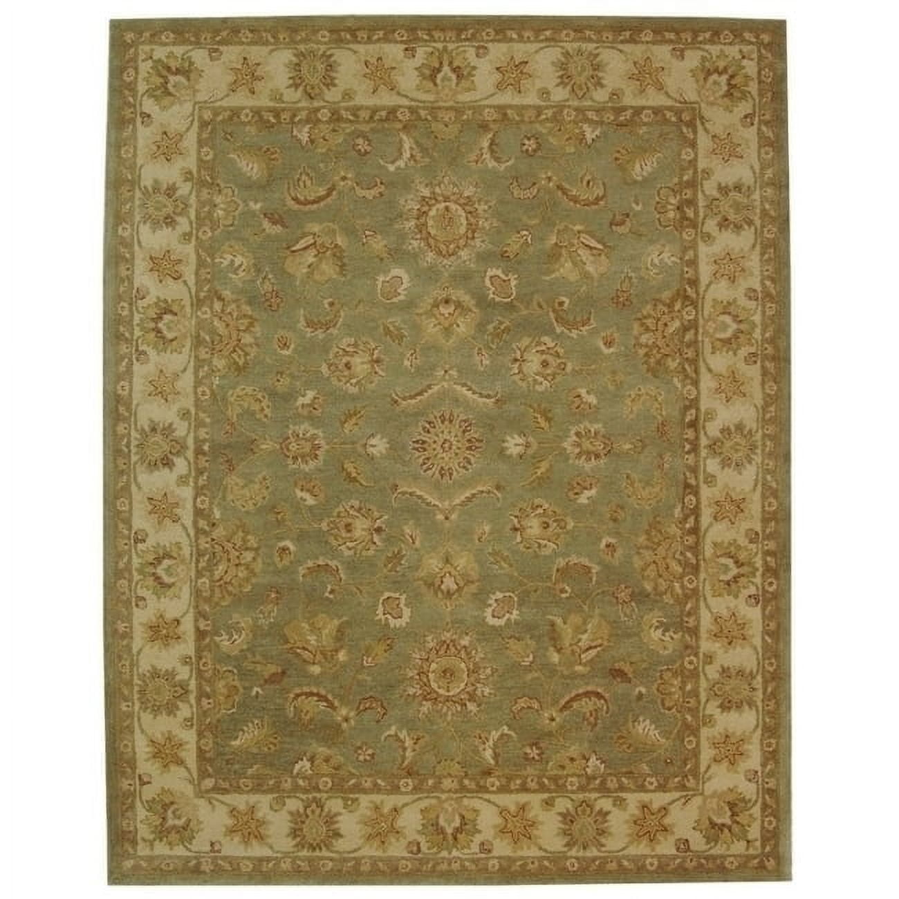 Ivory Hand-Tufted Wool Reversible Area Rug, 2'3" x 12'