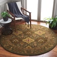 thumbnail image 1 of Safavieh Antiquity Clarisse Oriental Wool Area Rug, Olive, 8' x 8' Round, 1 of 11