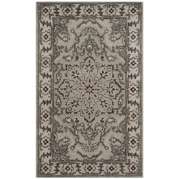 SAFAVIEH Antiquity Conway Oriental Wool Area Rug, Gray/Beige, 3' x 5'