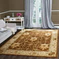 thumbnail image 1 of SAFAVIEH Antiquity Derbhile Traditional Bordered Wool Area Rug, Brown/Beige, 9'6" x 13'6", 1 of 7