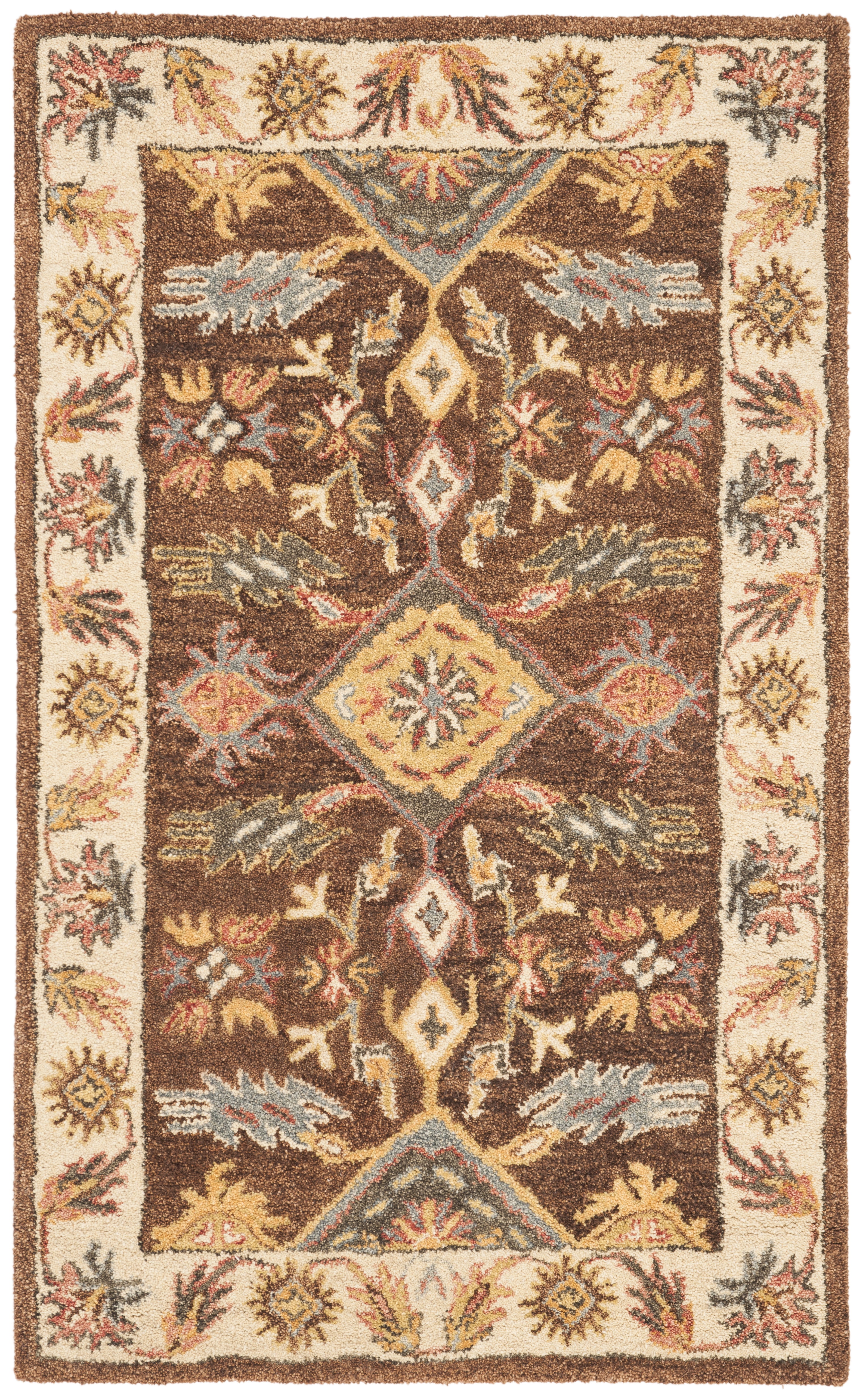 Ivory Elegance Hand-Tufted Wool Round Accent Rug