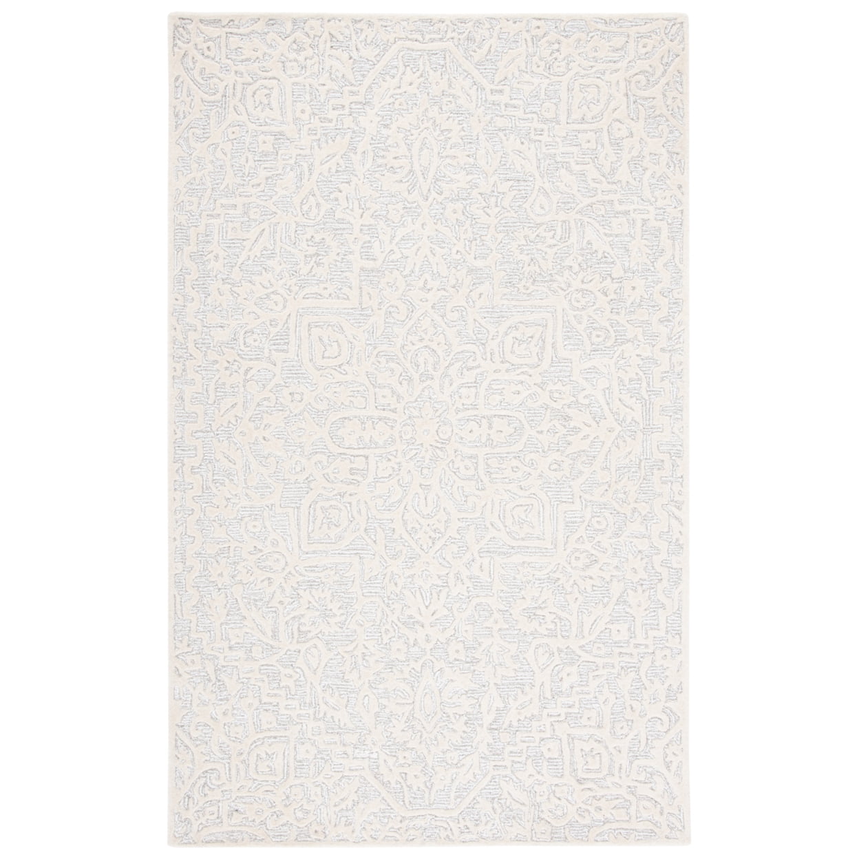 SAFAVIEH Antiquity Doroteja Oriental Area Rug, Silver/Ivory, 4' x 6'