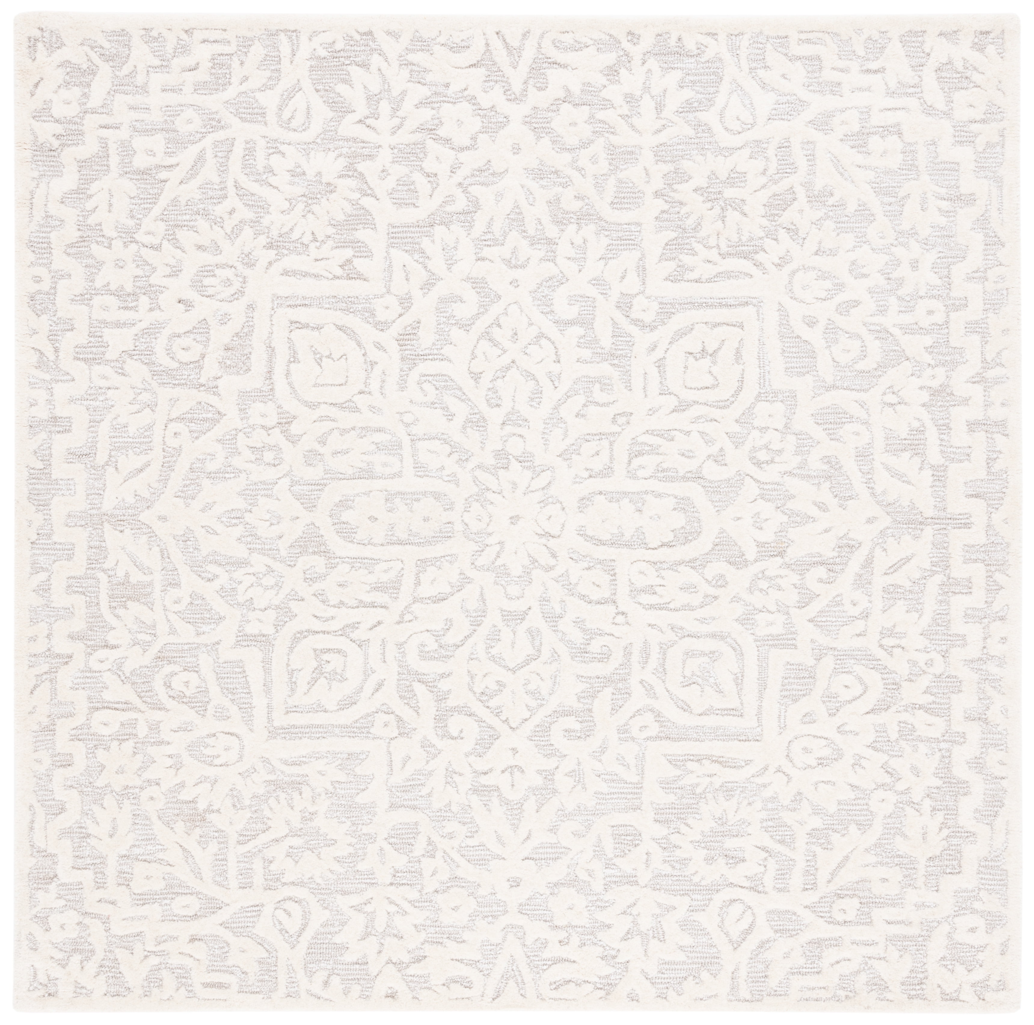SAFAVIEH Antiquity Doroteja Oriental Area Rug, Silver/Ivory, 6' x 6' Square