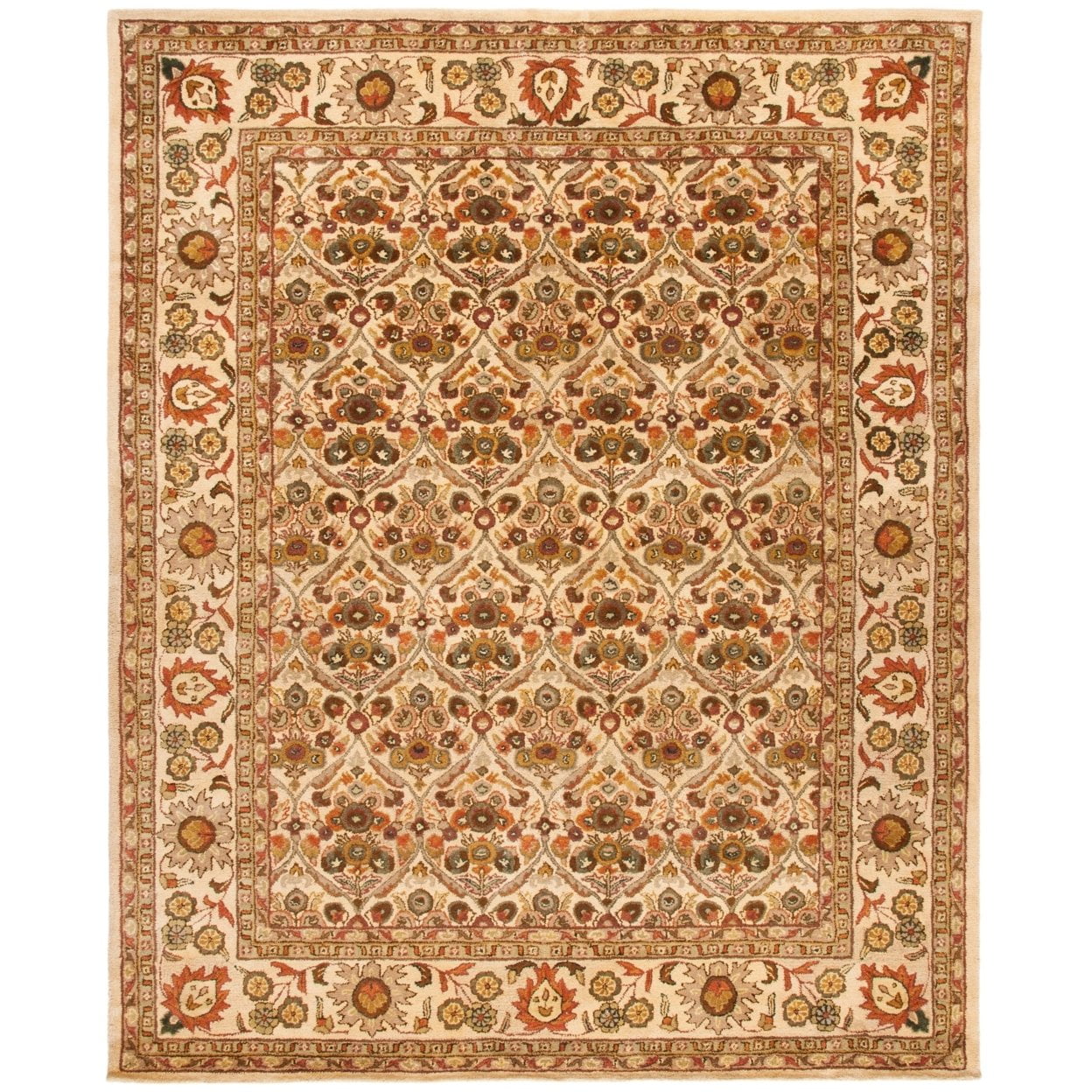 Handmade Elegance Round Wool Tufted Accent Rug, 24 in