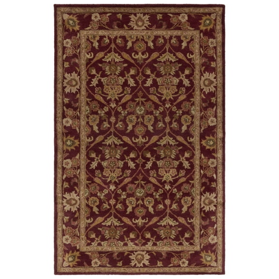 SAFAVIEH Antiquity Francine Oriental Wool Area Rug, Wine/Gold, 5' x 8'