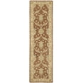 thumbnail image 1 of SAFAVIEH Antiquity Gisselle Traditional Floral Wool Runner Rug, Brown/Taupe, 2'3" x 12', 1 of 4