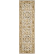 SAFAVIEH Antiquity Ingram Oriental Wool Runner Rug, Light Blue/Sage, 2'3" x 12'