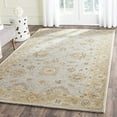 thumbnail image 1 of SAFAVIEH Antiquity Ingram Traditional Bordered Wool Area Rug, Light Blue/Sage, 4' x 6', 1 of 8