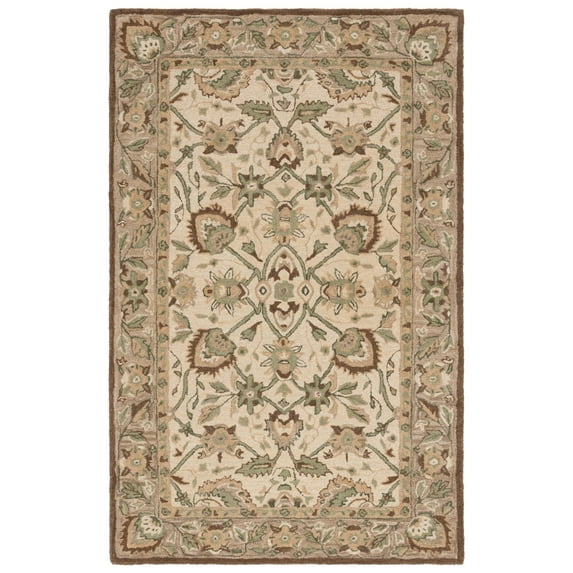 SAFAVIEH Antiquity Jaki Oriental Wool Area Rug, Ivory/Beige, 3' x 5'