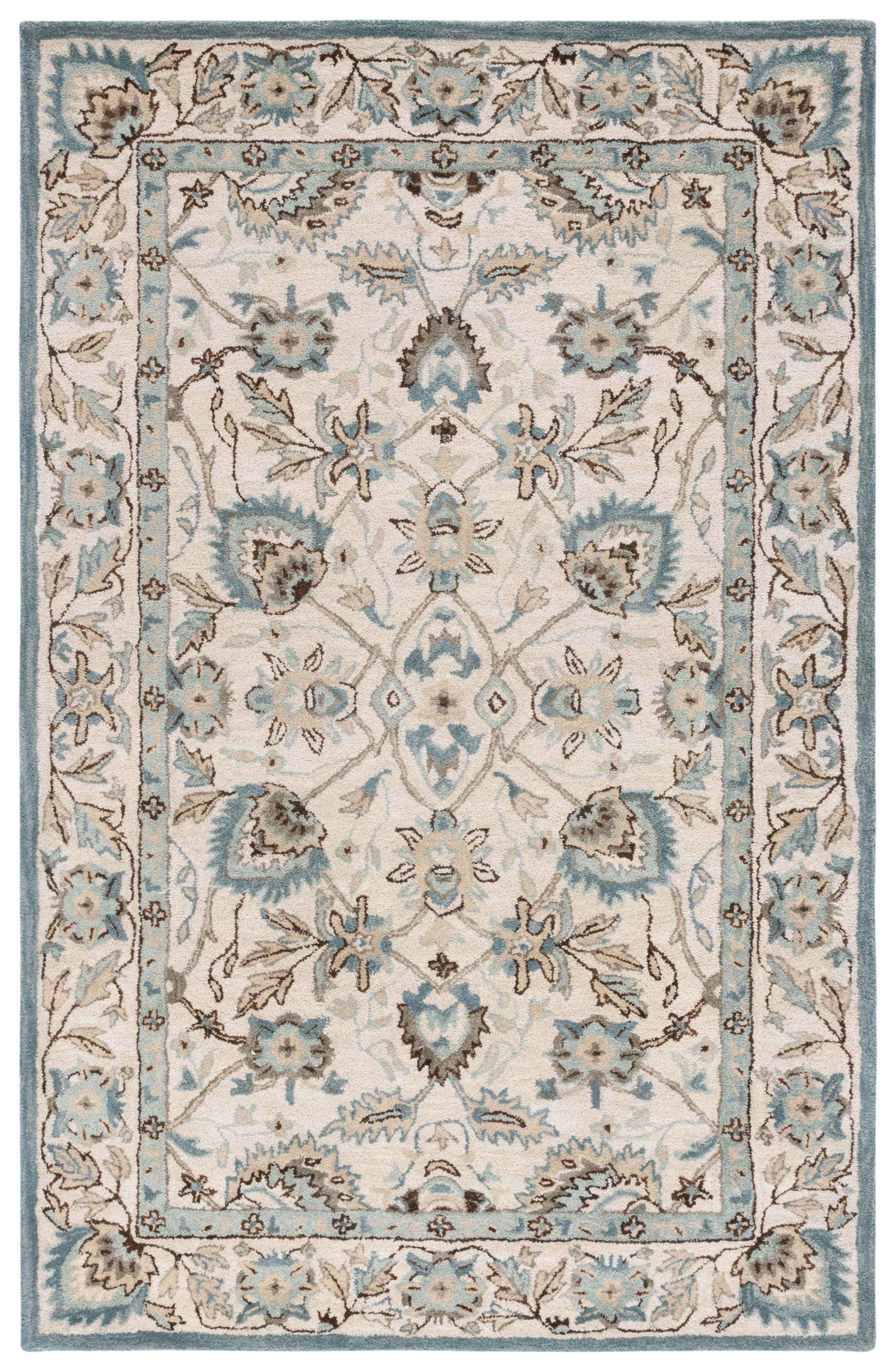 SAFAVIEH Antiquity Jaki Oriental Wool Area Rug, Peacock/Blue, 4' x 6'