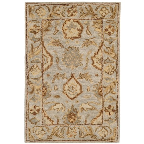 SAFAVIEH Antiquity Joandra Oriental Wool Area Rug, Light Gray, 2' x 3'