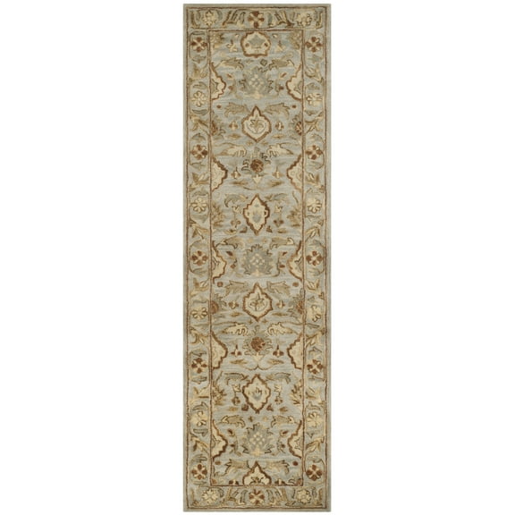 SAFAVIEH Antiquity Joandra Oriental Wool Runner Rug, Light Gray, 2'3" x 8'