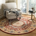 thumbnail image 1 of SAFAVIEH Antiquity Kynaston Traditional Wool Area Rug, Red/Orange, 6' x 6' Round, 1 of 6