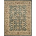 thumbnail image 1 of SAFAVIEH Antiquity Lagrange Floral Bordered Wool Area Rug, Teal Blue/Taupe, 9'6" x 13'6", 1 of 8