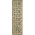 thumbnail image 1 of SAFAVIEH Antiquity Lagrange Oriental Wool Runner Rug, Teal Blue/Taupe, 2'3" x 8', 1 of 9