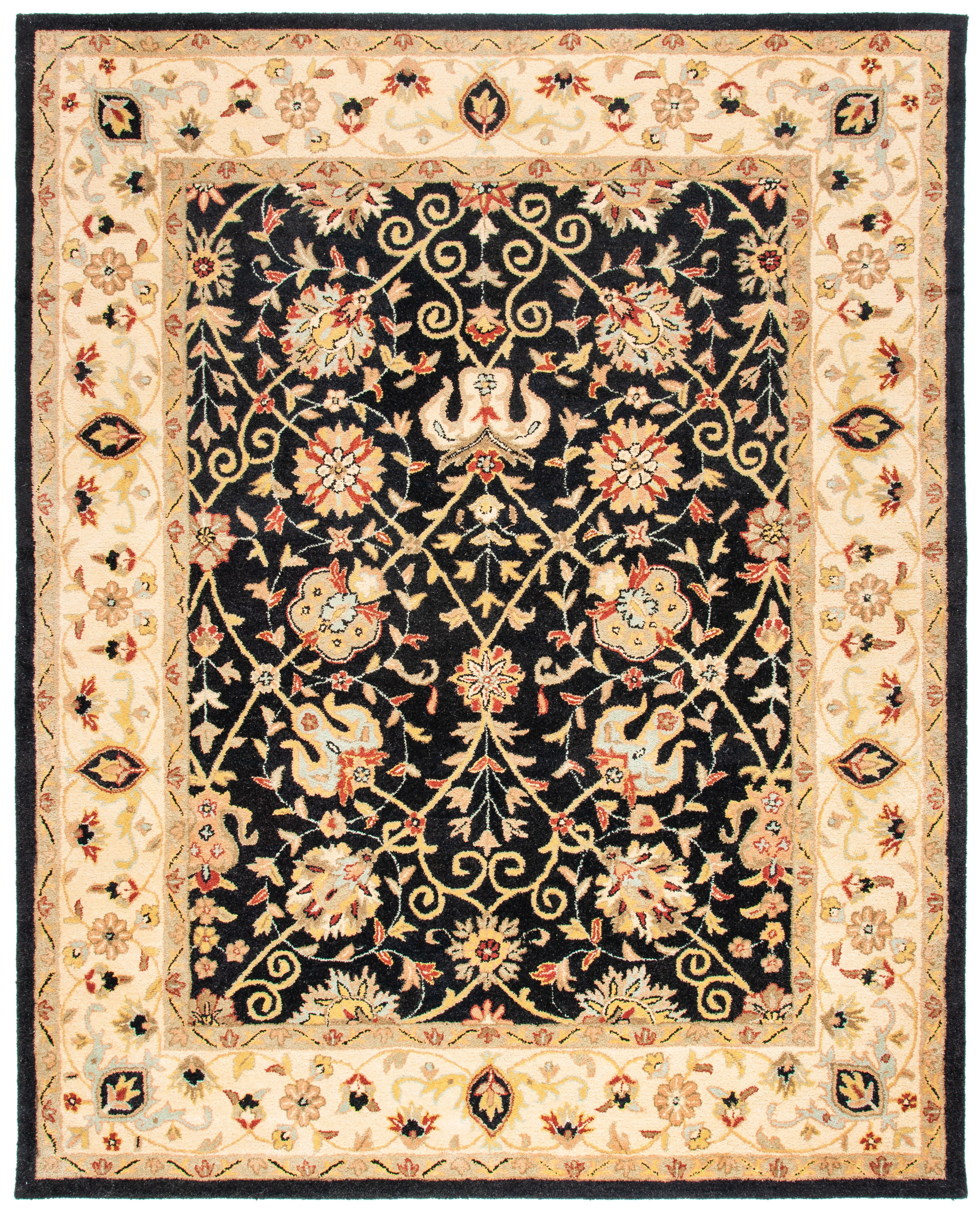 SAFAVIEH Antiquity Lilibeth Oriental Wool Area Rug, Black, 8'3" x 11'