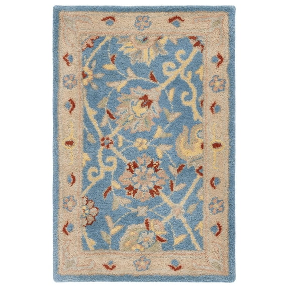 SAFAVIEH Antiquity Lilibeth Oriental Wool Area Rug, Blue, 2'3" x 4'