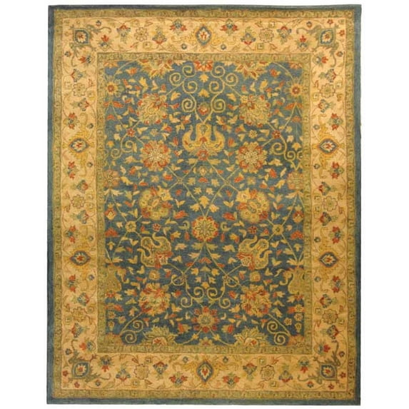SAFAVIEH Antiquity Lilibeth Oriental Wool Area Rug, Blue, 9'6" x 13'6"