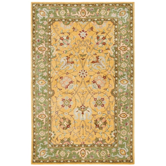 SAFAVIEH Antiquity Lilibeth Oriental Wool Area Rug, Gold, 6' x 9'