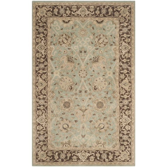 SAFAVIEH Antiquity Lilibeth Oriental Wool Area Rug, Green/Brown, 5' x 8'
