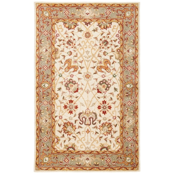 SAFAVIEH Antiquity Lilibeth Oriental Wool Area Rug, Ivory, 5' x 8'