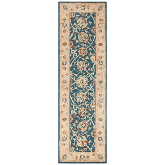 SAFAVIEH Antiquity Lilibeth Oriental Wool Runner Rug, Blue, 2'3" x 12'
