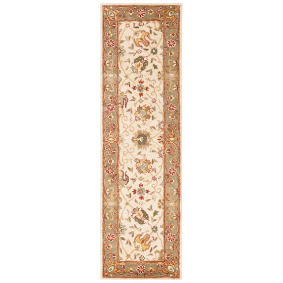 SAFAVIEH Antiquity Lilibeth Oriental Wool Runner Rug, Ivory, 2'3" x 12'