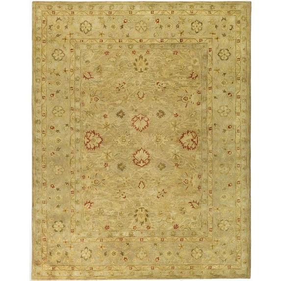 SAFAVIEH Antiquity Lorraine Floral Bordered Wool Area Rug, Brown/Beige, 7'6" x 9'6"