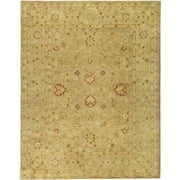 SAFAVIEH Antiquity Lorraine Floral Bordered Wool Area Rug, Brown/Beige, 9' x 12'