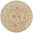 thumbnail image 1 of SAFAVIEH Antiquity Lorraine Floral Bordered Wool Area Rug, Grey Blue/Beige, 8' x 8' Round, 1 of 10